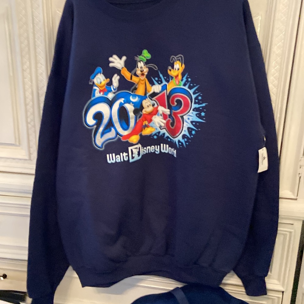 Disney Navy Blue 2013 Walt Disney World Character Sweatshirt - Picture 2 of 7